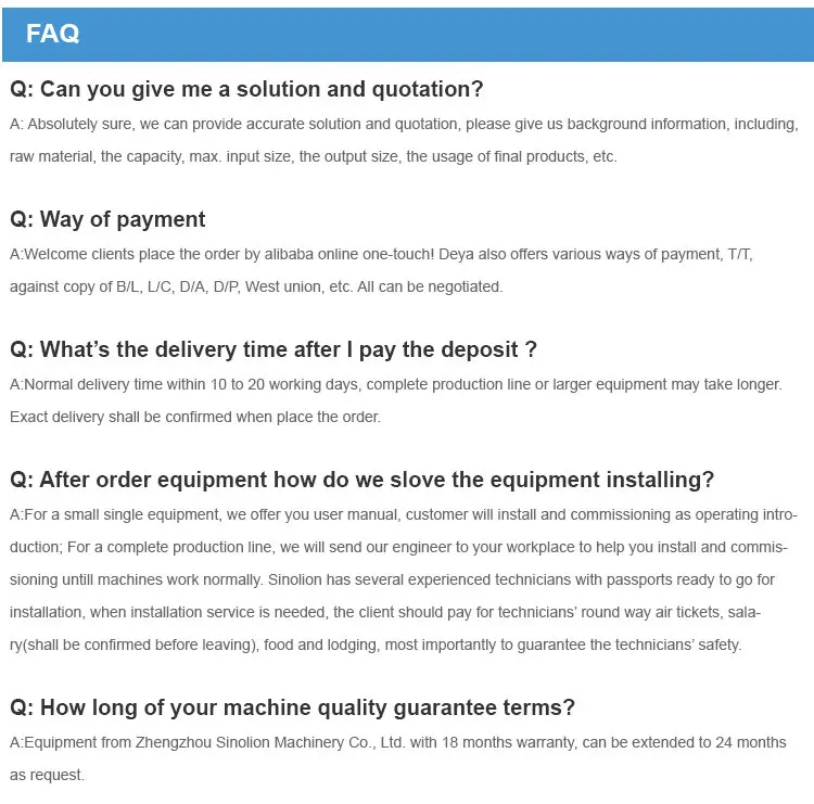 FAQ-trommel screen