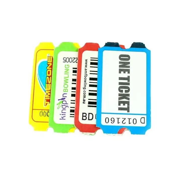 High Quality Custom Design Logo Print Redemption Lottery Ticket For Arcade Game Machine