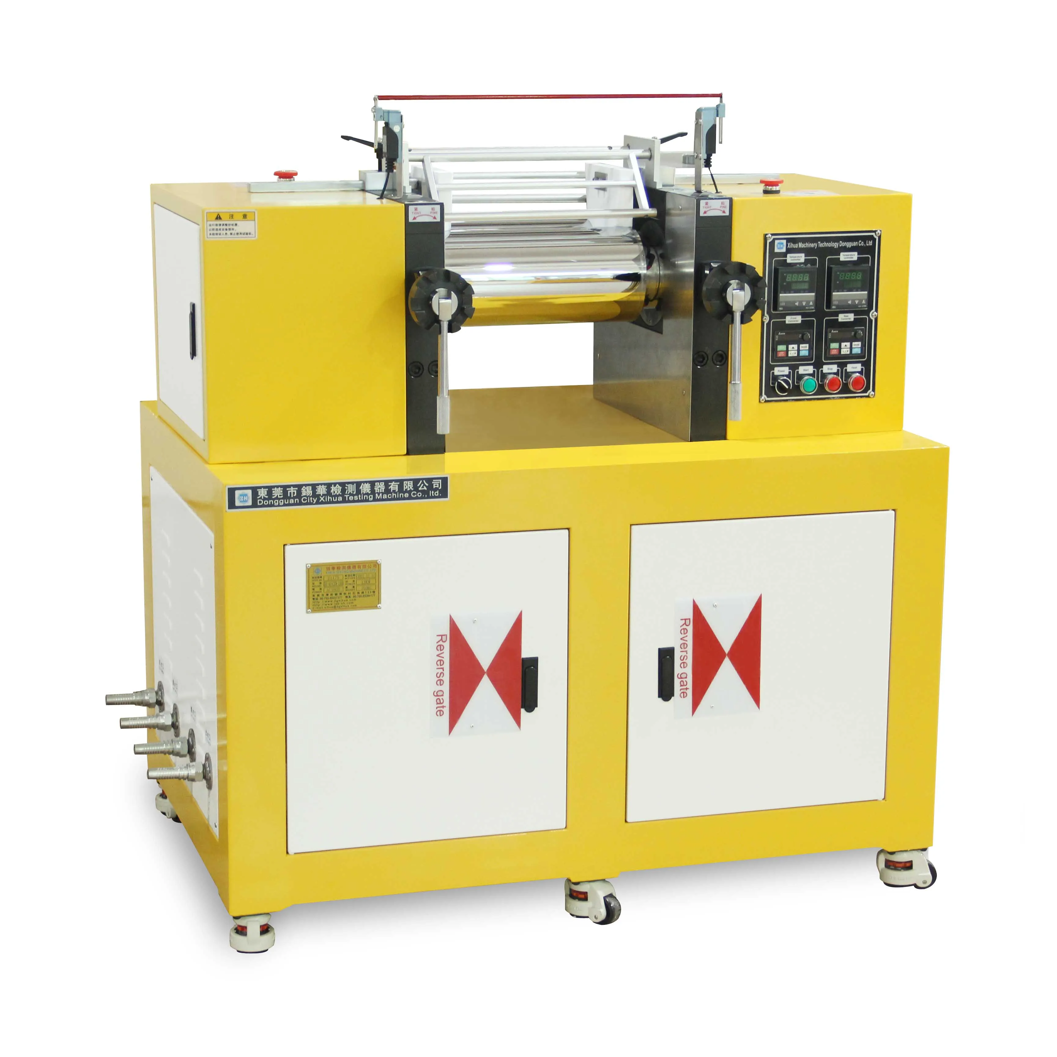 Lab rubber two roll mixing mill plastic rubber machinery