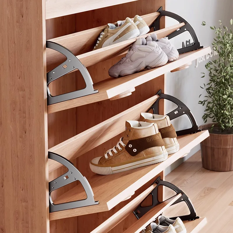 Wholesale Shoe Cabinet Stainless Steel Flip Rack Single Double Three Layer Shoe Rack Flip Rack Hardware