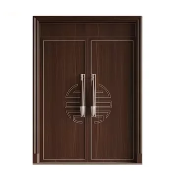 Chinese style thermal insulation high quality wpc doors waterproof interior wpc doors for houses