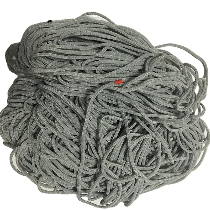 Gold Supplier 2.5MM Custom Round Polyester Color Elastic Band For Dust