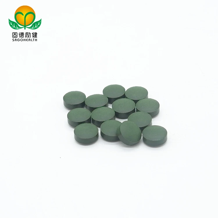 GMP Factory Supply Organic Spirulina and Chlorella Mixed Tablet