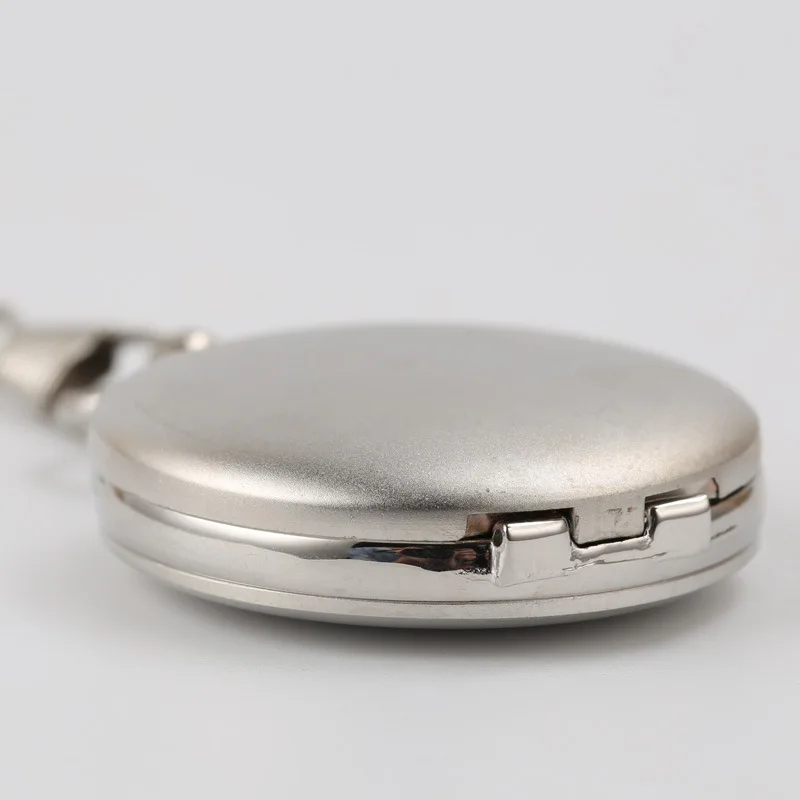 Fashion Smooth Colors Alloy Men Quartz Men Classic Fob Roman Number Black Face Polished Pocket Watches