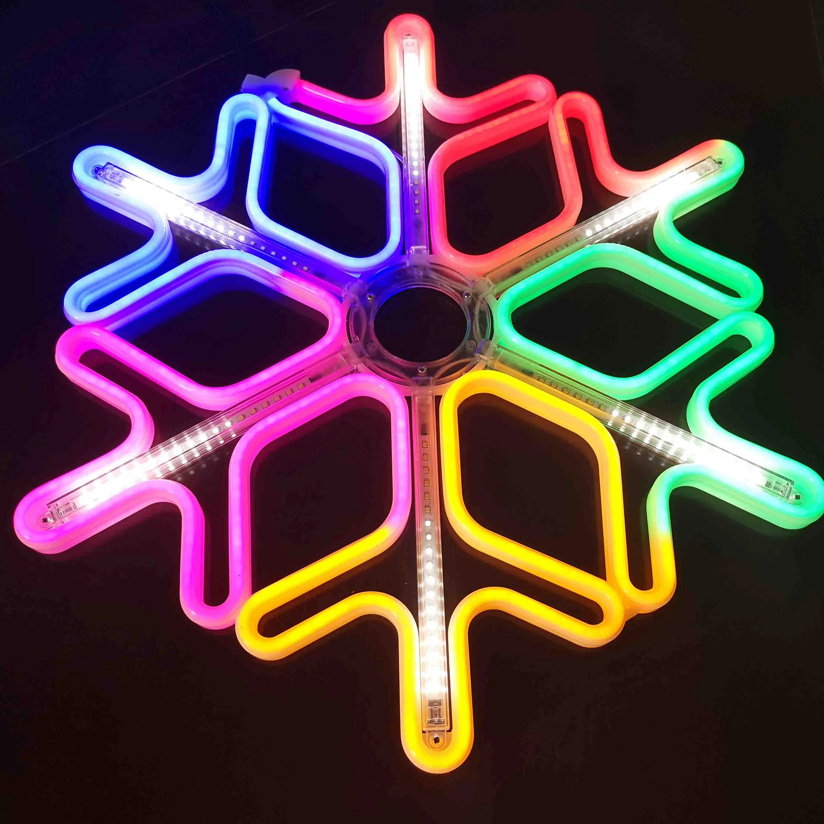 2022 new Snow shape  led lights white snowflake Christmas decorations Lights for holiday