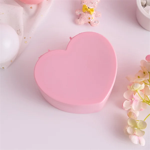 Portable Desktop Makeup Mirror with Cosmetic Box Jewelry Rings Earrings Necklaces Storage Box Accessory Case