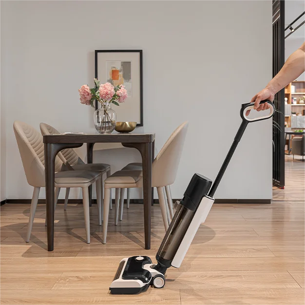 Wireless cordless wet and dry stick mop vacuum cleaner washer upright vacuums for home floor
