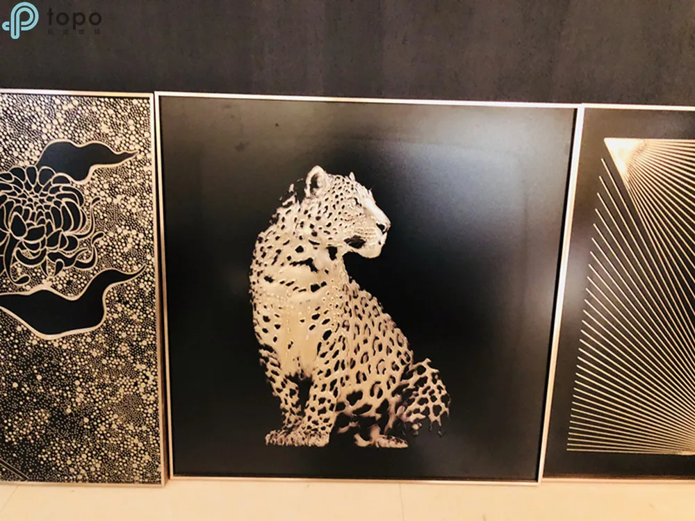 
Leopard Animal Tempered Art Glass Paintings(MR-YB6-2039) 