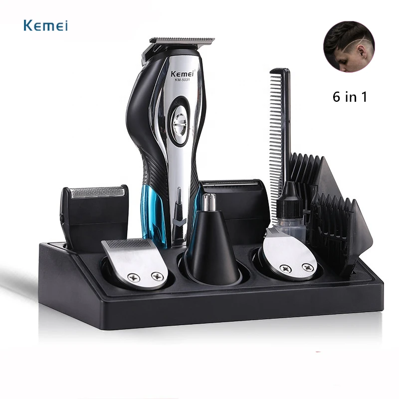 Kemei KM-5031 5 в 1 дизайн новый продукт черный Профессиональный альт саксофон USB зарядки Машинка для удаления волос носу комплект