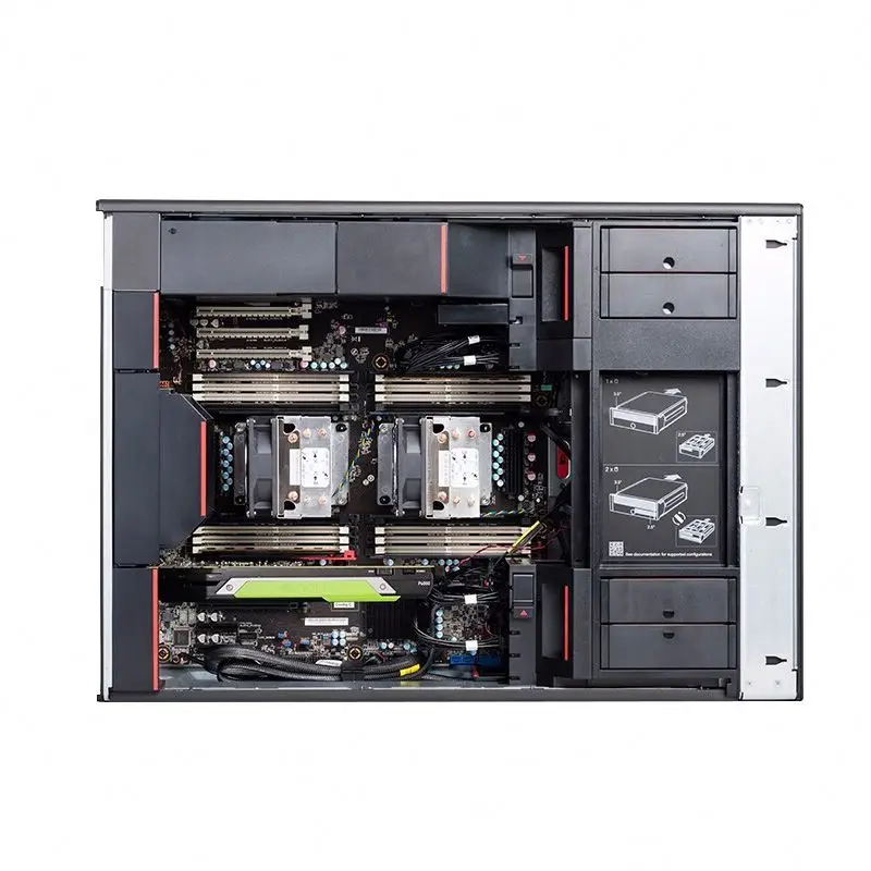 High-end Lenovo ThinkStation P920 Mainstream 2U Tower Workstation Desktop Host Office Design Rendering Modeling