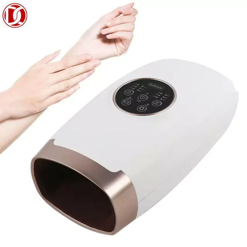 Лидер продаж, беспроводной Электрический массажер для рук, инфракрасный терапевтический массажер для рук с подогревом, доступный на заказ массажер для пальцев