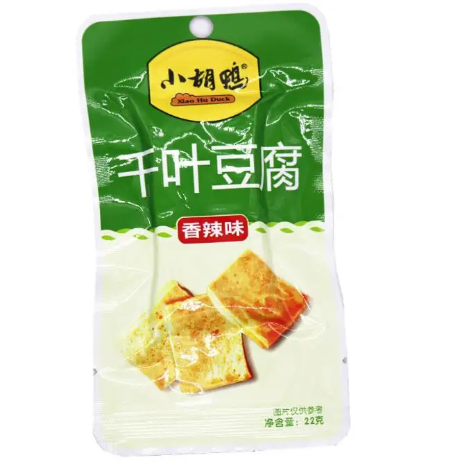 Chinese Xiao Hu Duck Small Pack Spicy Bean Tofu Chili China Food Bulk Wholesale Snacks