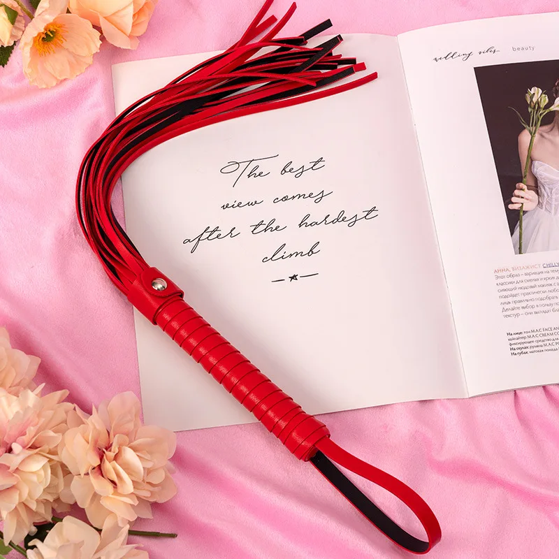 Wholesale High-Quality thickened leather BDSM Whips Adult Sex Toys For Wome Flirt Slave Lashes Sm Bondage Set Restraint Game