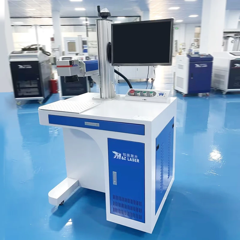 Factory price metal engraving Desktop 20w-100w fiber laser marking machine Mopa phone case printing machine engraver