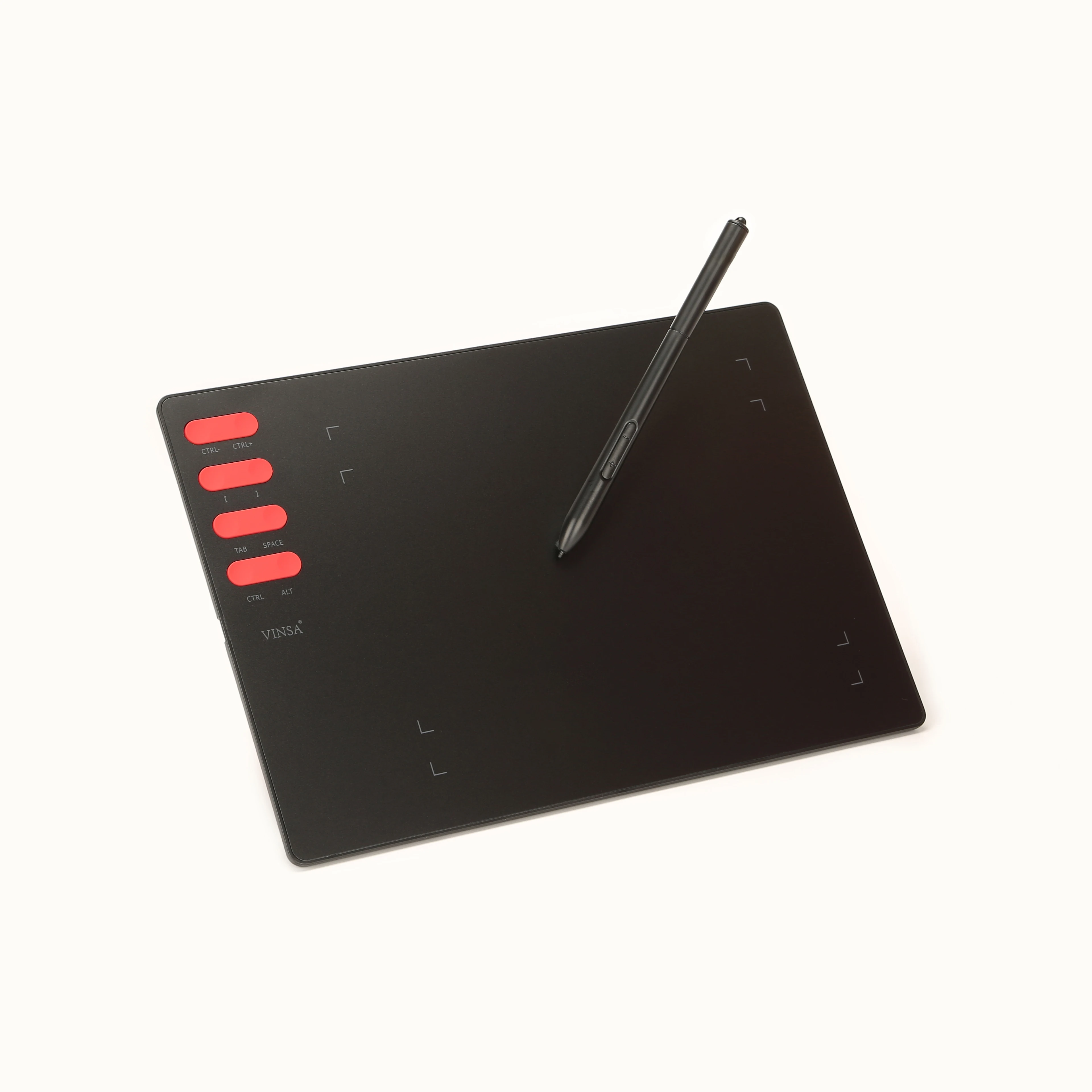 Hot Product! Vinsa T505 Graphic Tablet Phone Pc Support 8192 Pressure Level Passive Stylus Designing Graphic Tablet