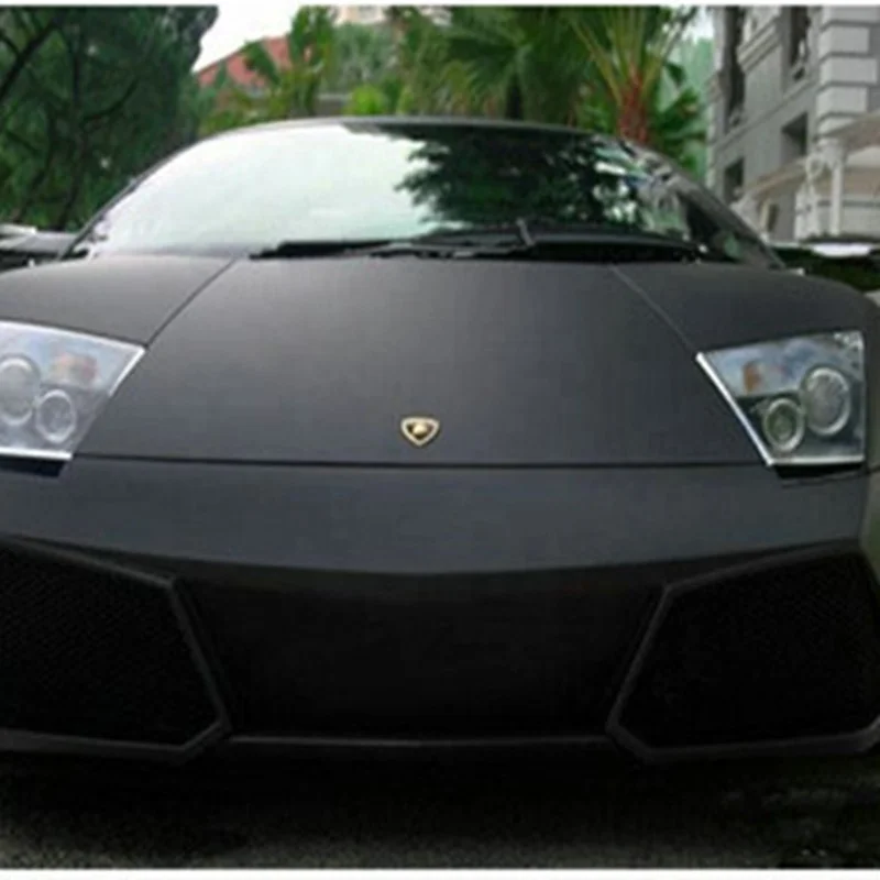 Annhao 1.52*30m auto folie Adhesive Vinyl Roll Car Wrapping Matte Black Sticker