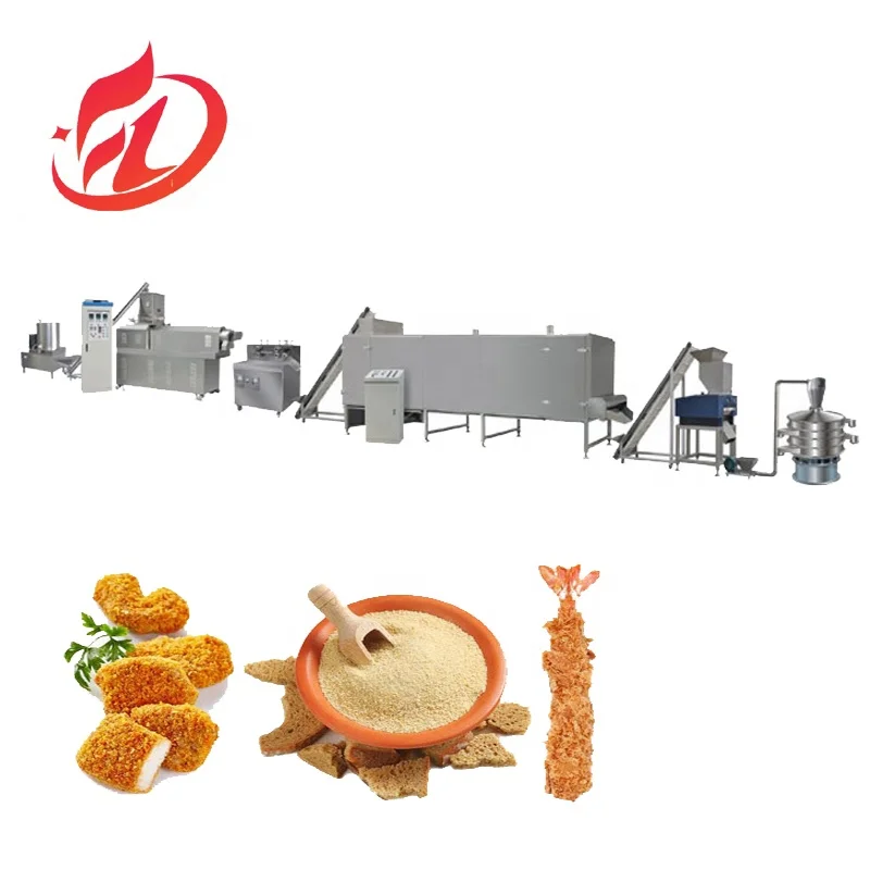 New Condition Automatic Panko Bread Crumb Food Extruder Line Diesel-Powered with Steam Heating Core Motor Engine Components