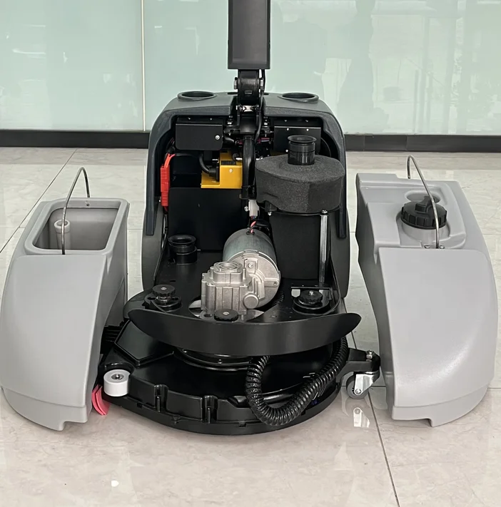 Mini portable cleaning machine 13 inch compact folding floor scrubber