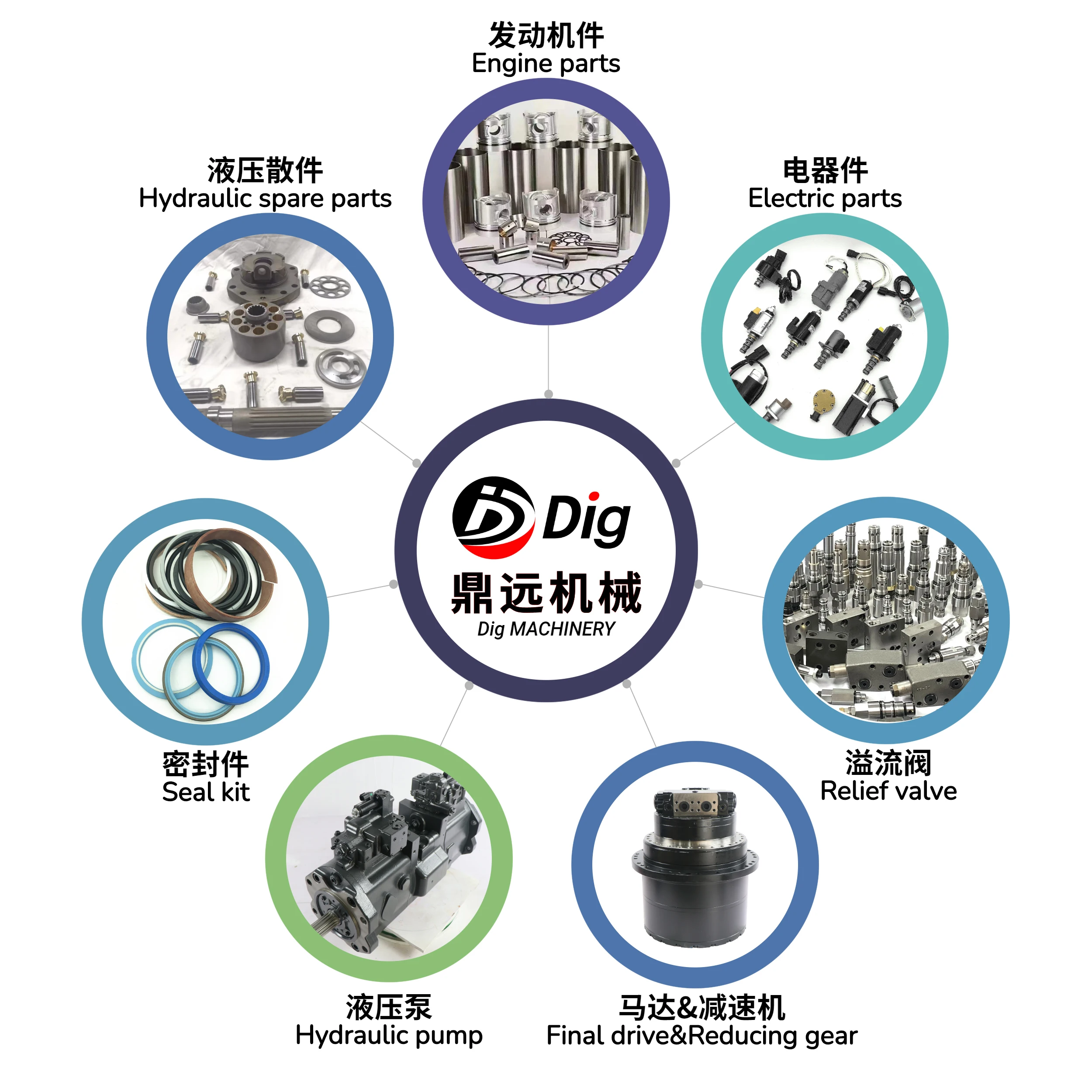 Diesel Engine Spare Parts SAA6D170E-3 Piston Ring 6240-31-2030 4025382 For Komatsu