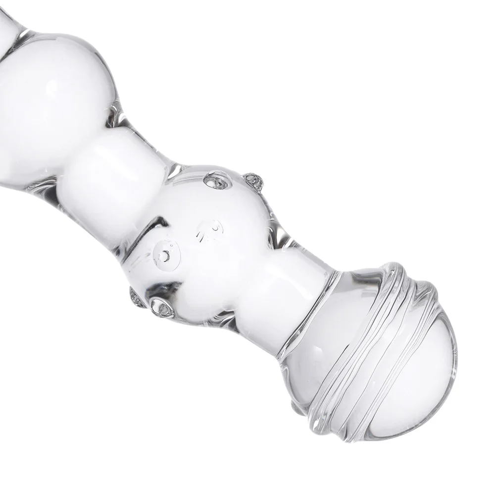 Women Sex Toy Masturbation Gun Shaped Crystal Glass Dildo
