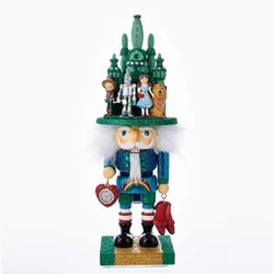 Christmas Ornaments Decorative Red Green Small Nutcracker Toy Soldier Wooden