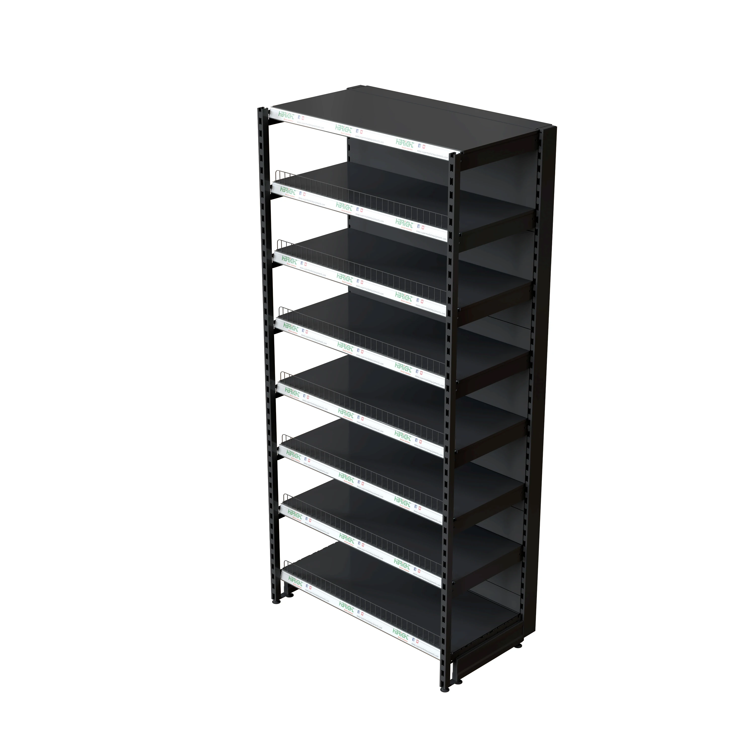 Boutique Store Gift Heavy Duty New Design Grocery Store Display Shelving With Wood Color Finish