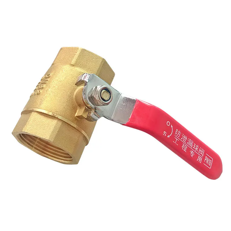 Factory supply brass double internal wire two piece 101 ball valve water pipe manual valve switch