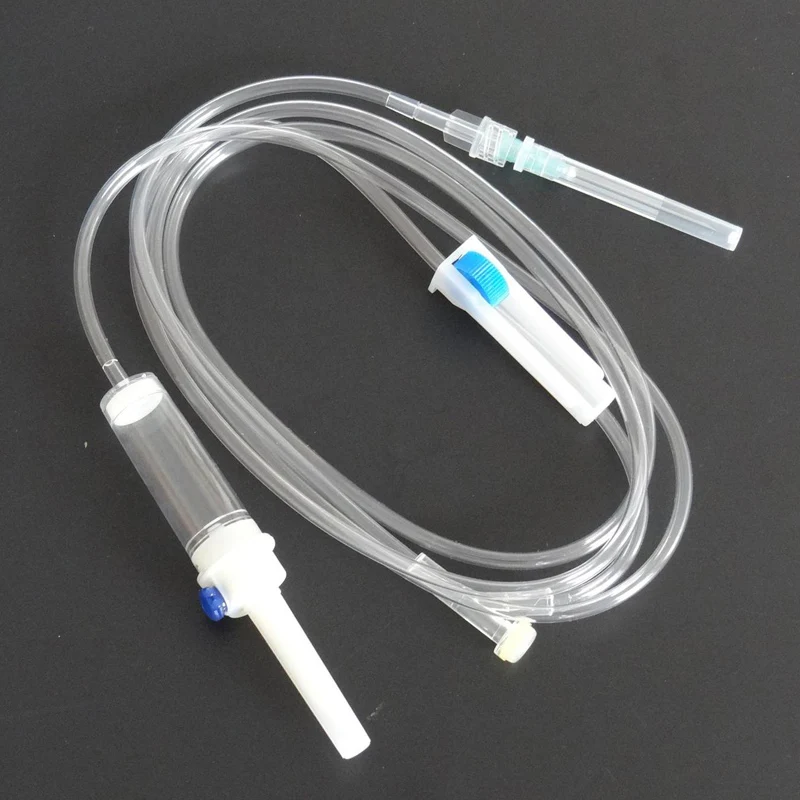 Medical Device Manufacturer Sterile Intravenous Disposable Iv Infusion Set with Flow Regulator