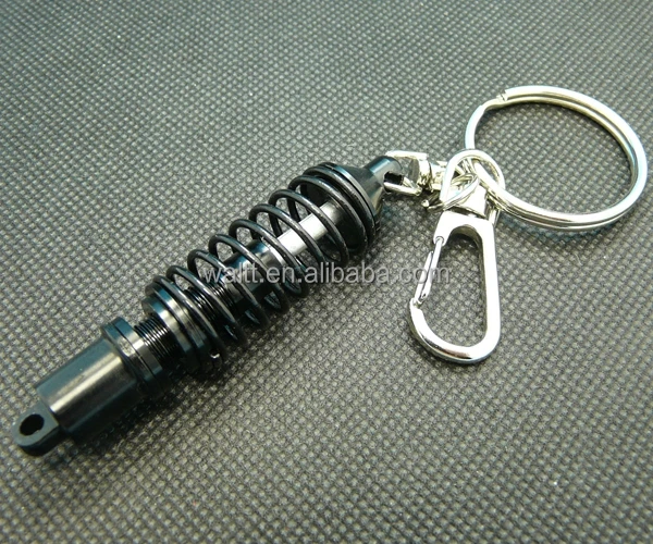 Coilover Keychains, Auto Part Model Automotive Accessories Shock Absorber Keychain Keyring