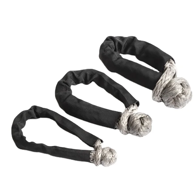 Synthetic Soft Shackle 9/16 Inch (14MM)*22Inch UHMWPE soft shackle recovery   for Sailing SUV ATV Off Road