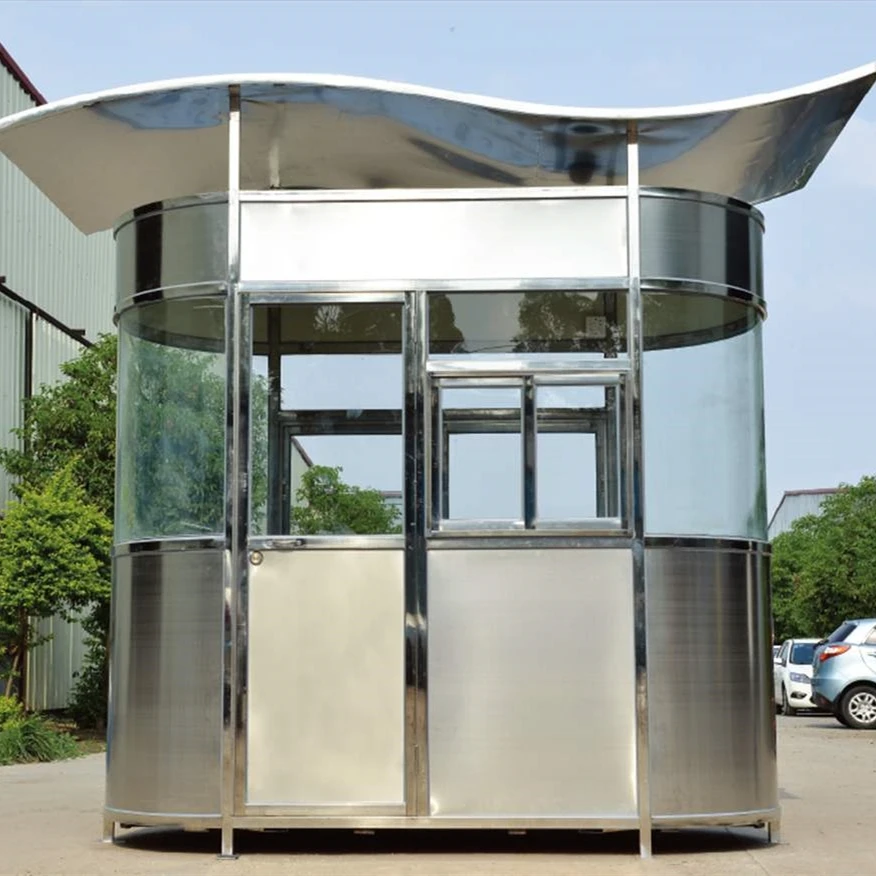 
High quality security guard house prefabricated sentry box outdoor guard booth 