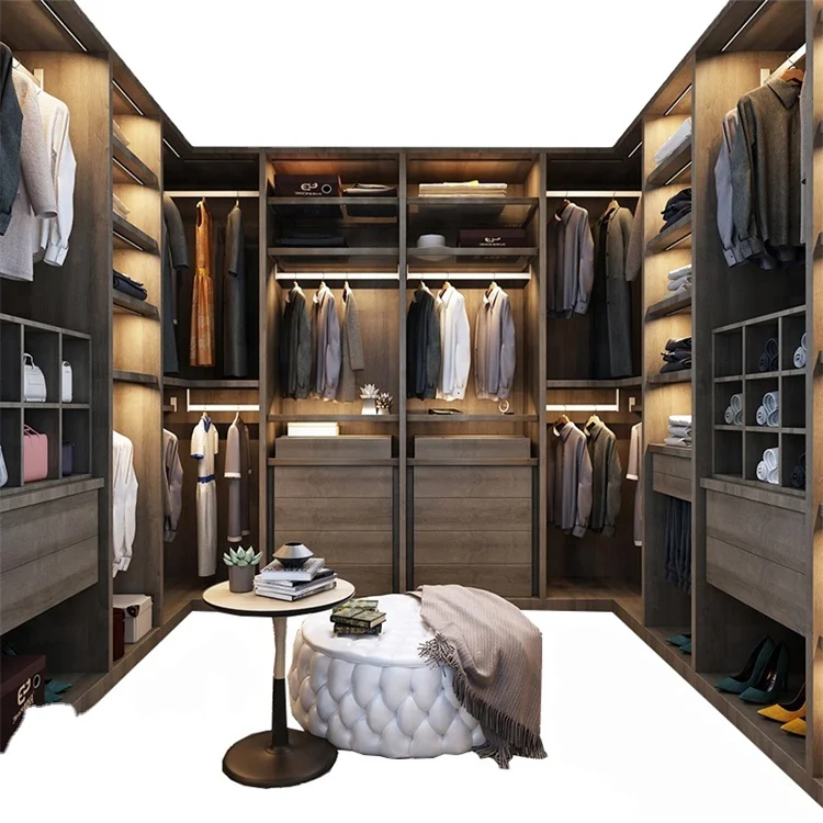 Wardrobe Bedroom Furniture Walnut Wood Closet Bedroom Designer Almari Photos Home Storage Clothes Wardrobes Wooden Modern