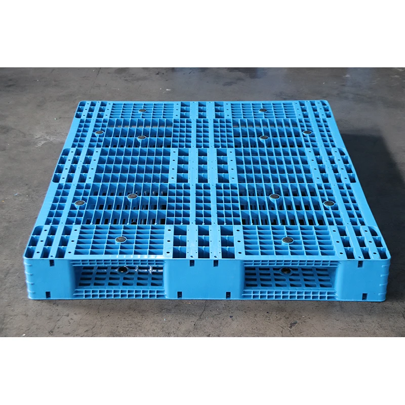LIKU Industrial Heavy-Duty Rack Grid Double-Sided Tray Durable HDPE Warehouse Nestable Plastic Pallet