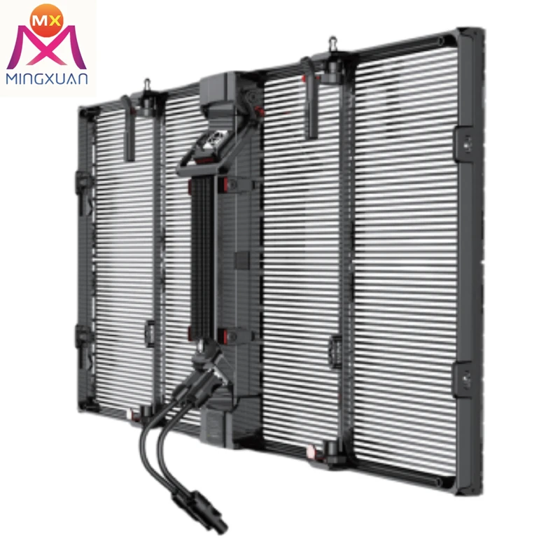 Светодиодный открытый гриль экран Полноцветный P3.91-7.82 дисплей прозрачный