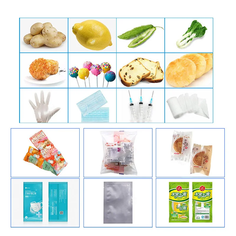 Automatic biscuits cake bread candy Cookies Chocolate Bar Flow pillow Packaging machine