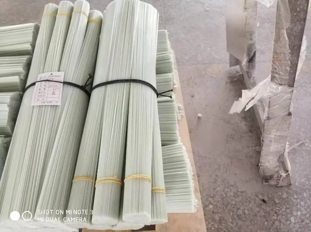 Dongguan Sanchuang 2MM Diameter white or natural white FRP Pultrusion Fibre Glass Rod