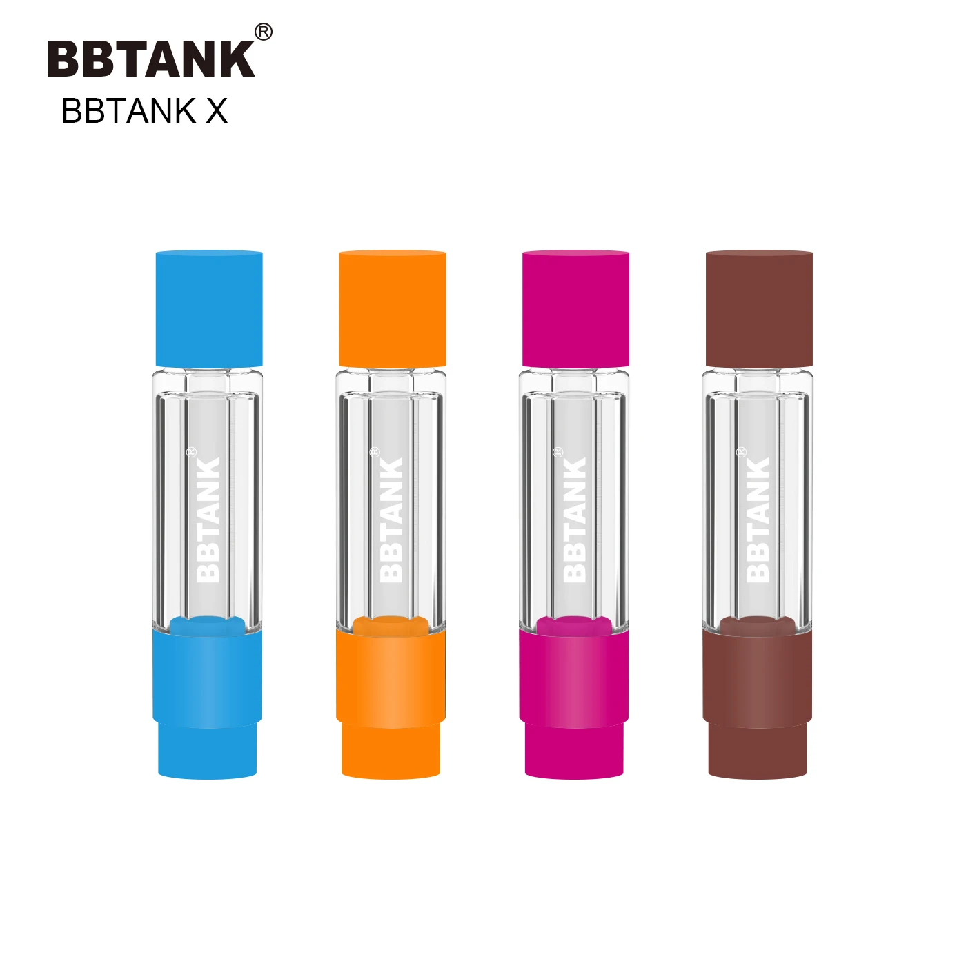 BBTANK 510 керамическая катушка пустая 0,5 мл 1 мл весь стеклянный картридж с пользовательским логотипом CBD масляный испаритель картридж