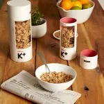 Food Grade Paper Tube Cylinder Cardboard Box Can Oat Breakfast Food Paper Tube With Window