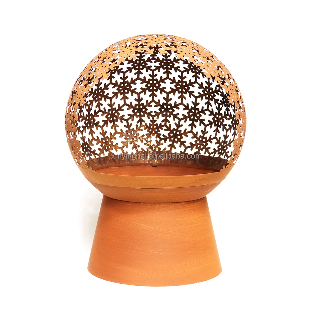 China Manufacturer Hight Quality Hollow Metal Ball Mild Steel Fire Pit Sphere for Household BBQ Garden