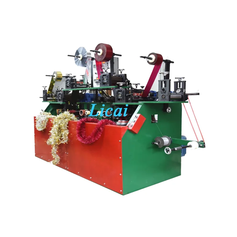 
Christmas decorative Strips making machine Wedding Party Decoration Tissue Ribbon machine Christmas Tree Tinsel Garland machine 