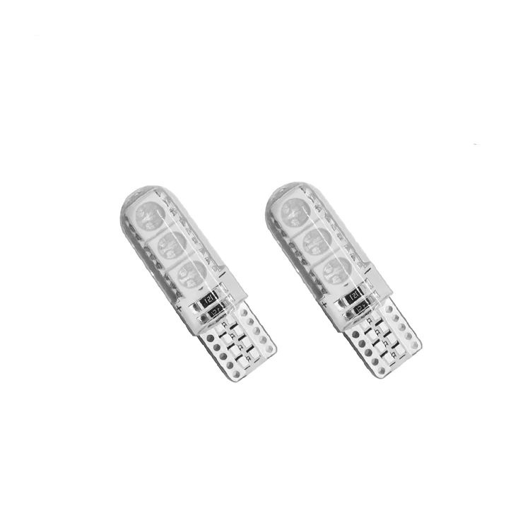 Лидер продаж, светодиодные лампы T10 W5W 194 5050 6SMD, силиконовые светодиодные фонари, лампы для парковочного номерного знака, лампы для внутреннего освещения автомобиля