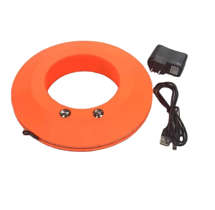 Portable Traffic Signal Cone Lamp Remote Control Red Blue Flashing Warning Rechargeable Cone Light For Road Safety Emergency