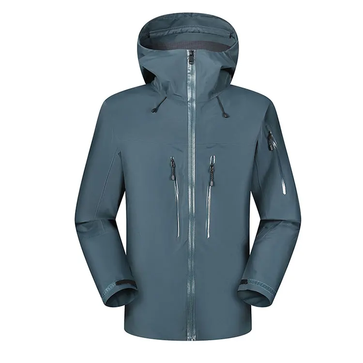 OEM Factory Wholesale Jackets Manufacturer Mans Mountain Windbreaker Waterproof Rain Shell Coat For Hiking