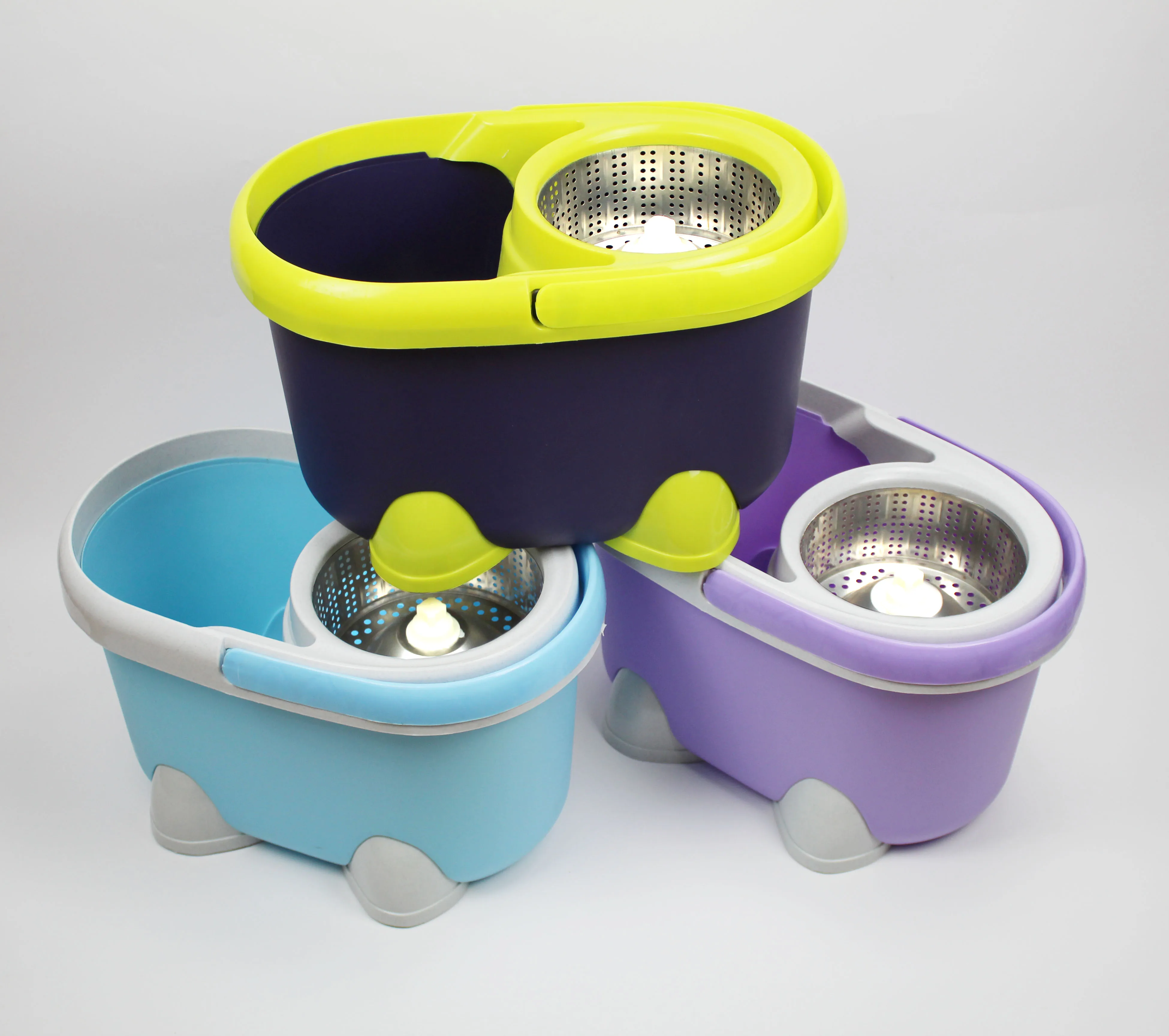 High Quality Floor Cleaning Mop and Bucket System Microfiber 360 Magic Spin Mop Supplier