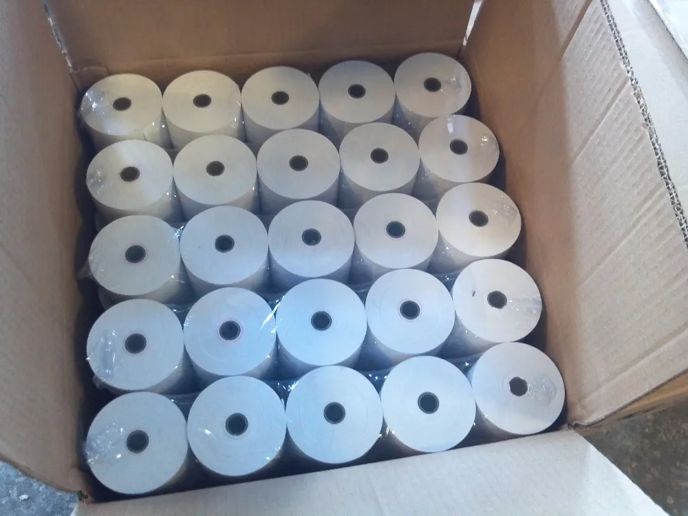  1ply 76x76 рулоны термобумаги без