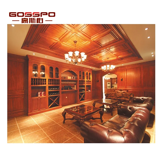 
Villa Office Painted Wood Wall Panelling 