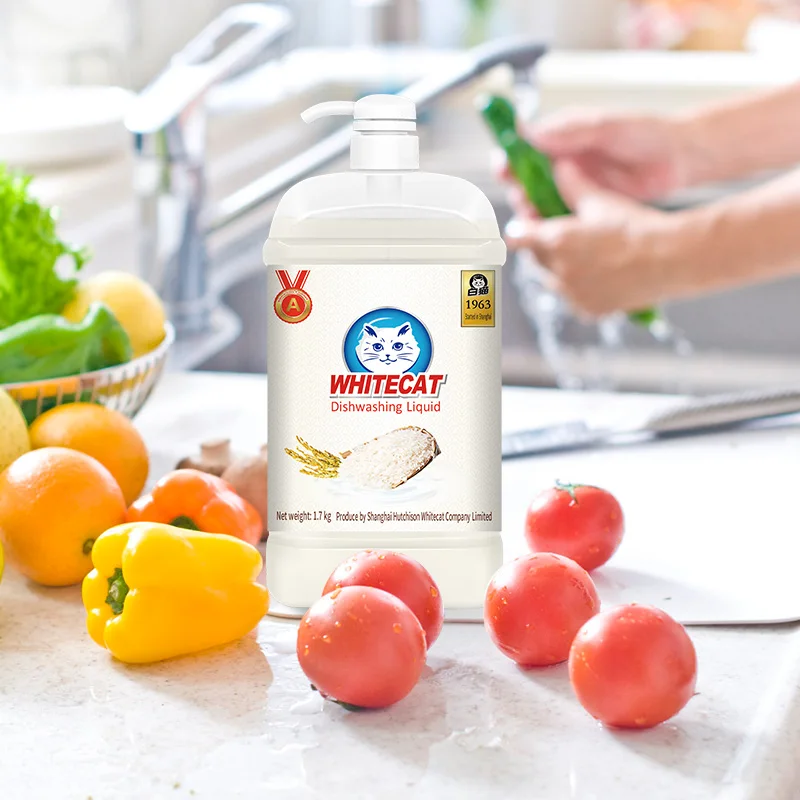 WHITECAT Good Quality 500ml Dish Washing Liquid China Market Best selling Detergent for Kitchen