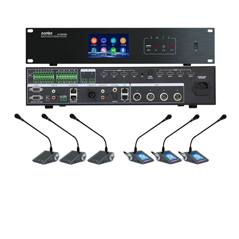 cheap price wired audiovisual conference system discussion gooseneck digital conference boardroom microphone