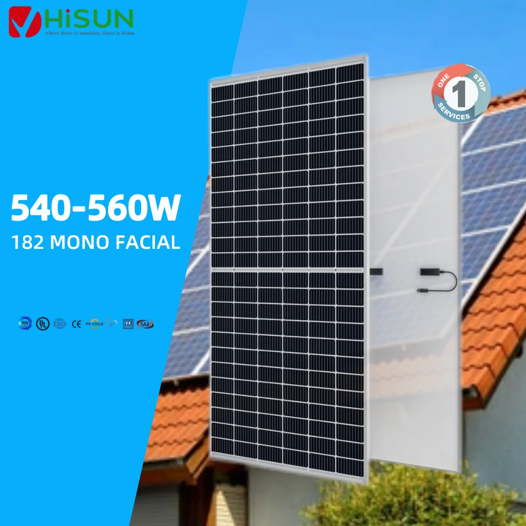 HISUN 540W 545W 550W 182 Single Serialss For Solar System Mono Solar Panels Solar Energy Kit Solar Products