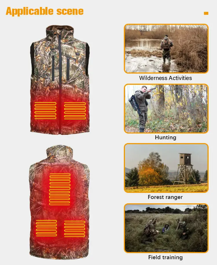 Customized Logo 5v Heating Clothing Winter thermal heat vest waterproof electric heated vest jackets USB